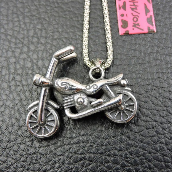 Betsey Johnson Jewelry - Betsey Johnson Motorcycle Necklace